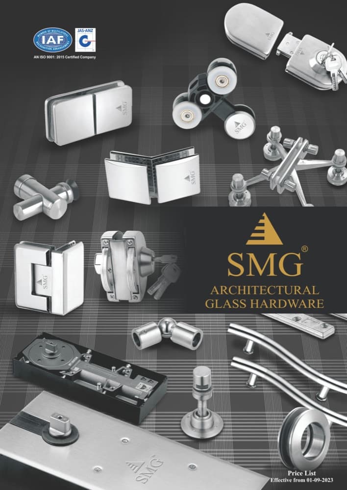 SMG Architectural Glass Hardware catalogue cover